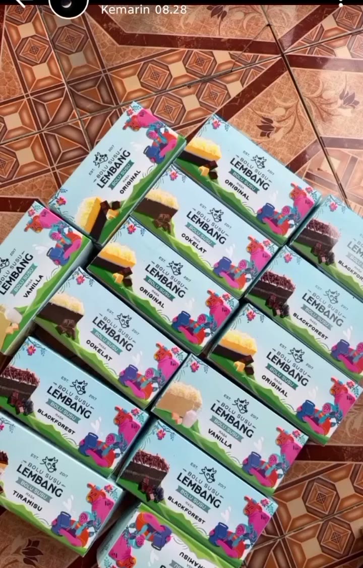 Aneka kotak Bolu Susu Lembang Premium